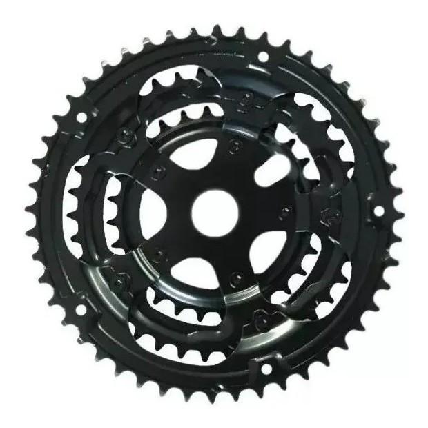 Coroa Tripla Rebitada 28/38/48 Dentes Para Bike Monobloco
