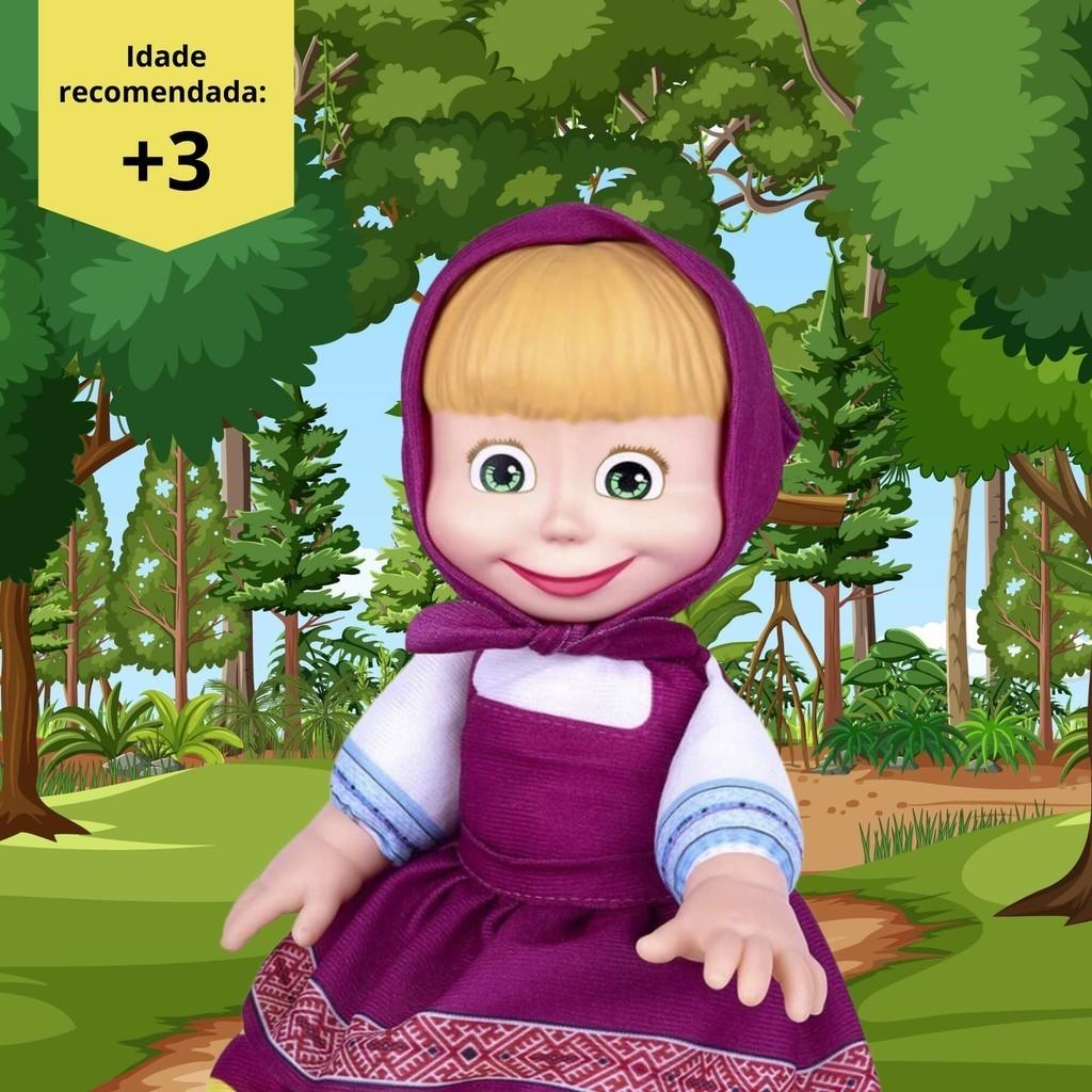 Boneca Masha Naninha De Pano Masha E O Urso Cotiplás