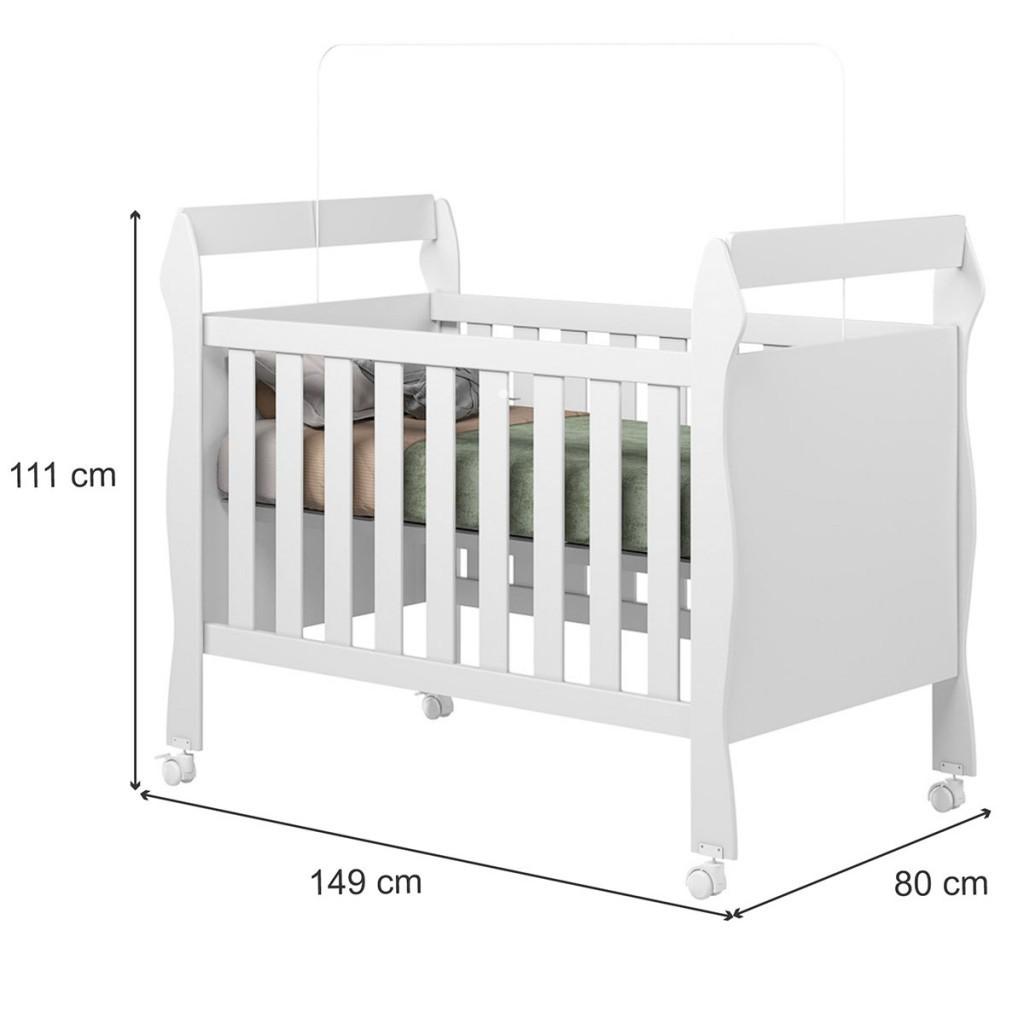Berço Mini Cama 3 Em 1 Soninho 100 Mdf