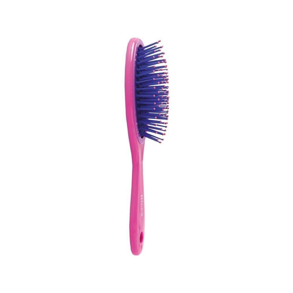 Escova Ricca Oval Colors Midi Rosa