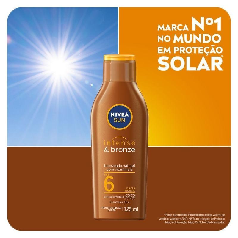 Loção Bronzeadora Nivea Sun Intense Bronze FPS6 125ml