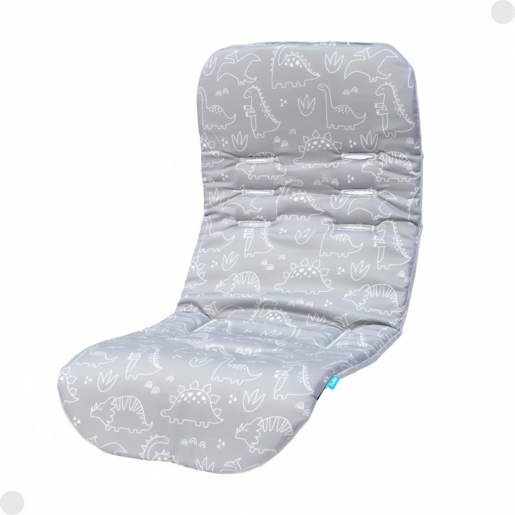 Almofada Para Carrinho Dino Cinza 18494 Buba