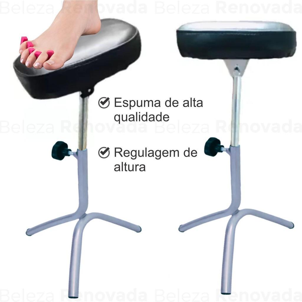 Apoio De Pé Desmontável - Parapé Tripé Pedicure