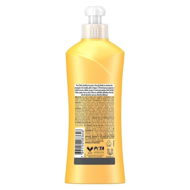 Creme Para Pentear Seda Juntinhos Cachos Encantados 300ml