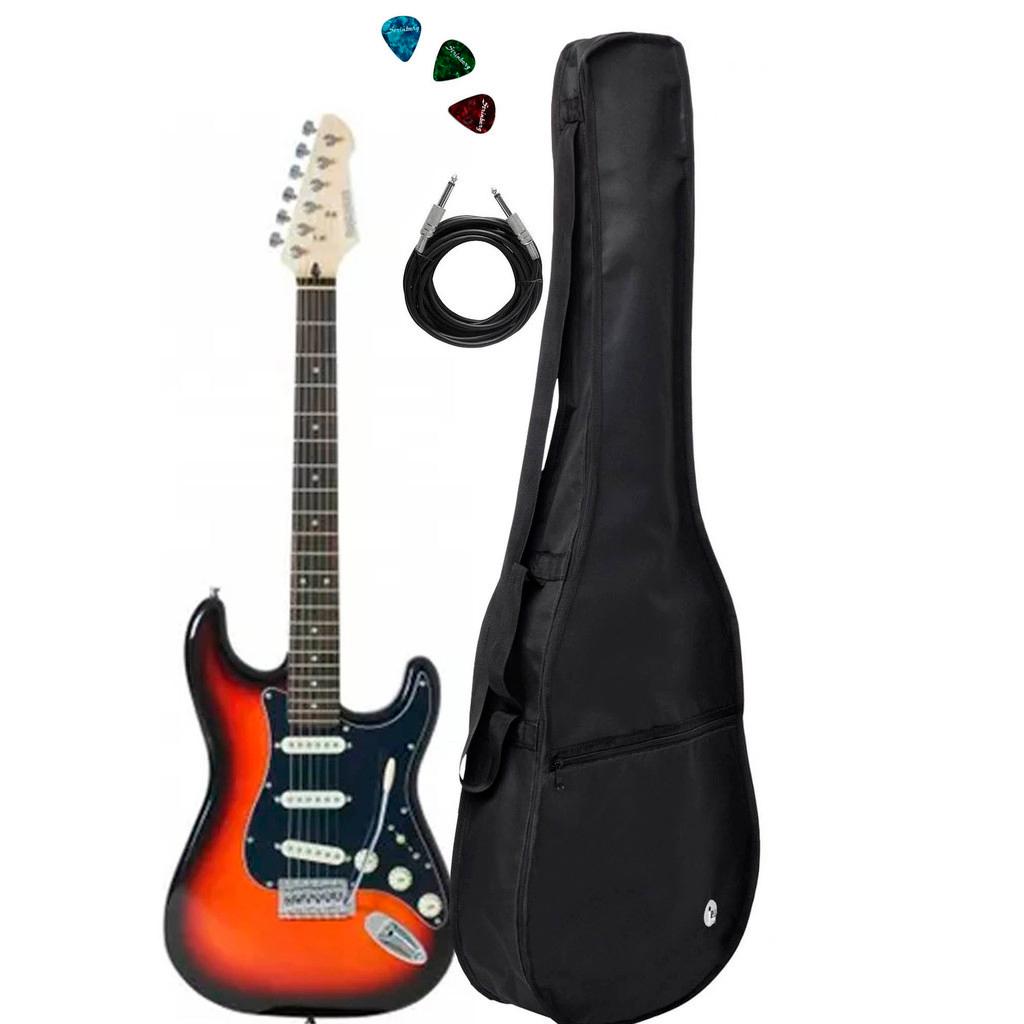 Guitarra Strinberg Rw50 Sb Sunburst+ Acessórios+ Afinador