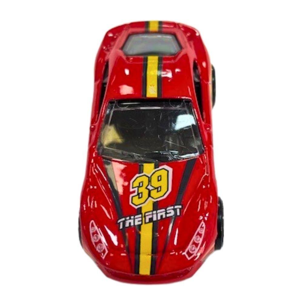 Mini Veículos Die Cast Garagem S.a. - Corrida Vermelho E Amarelo