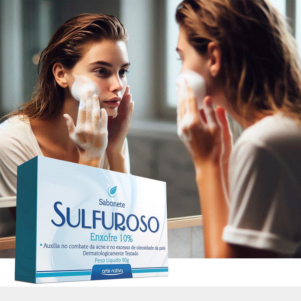 Sabonete Enxofre Sulfuroso Arte Nativa 90g