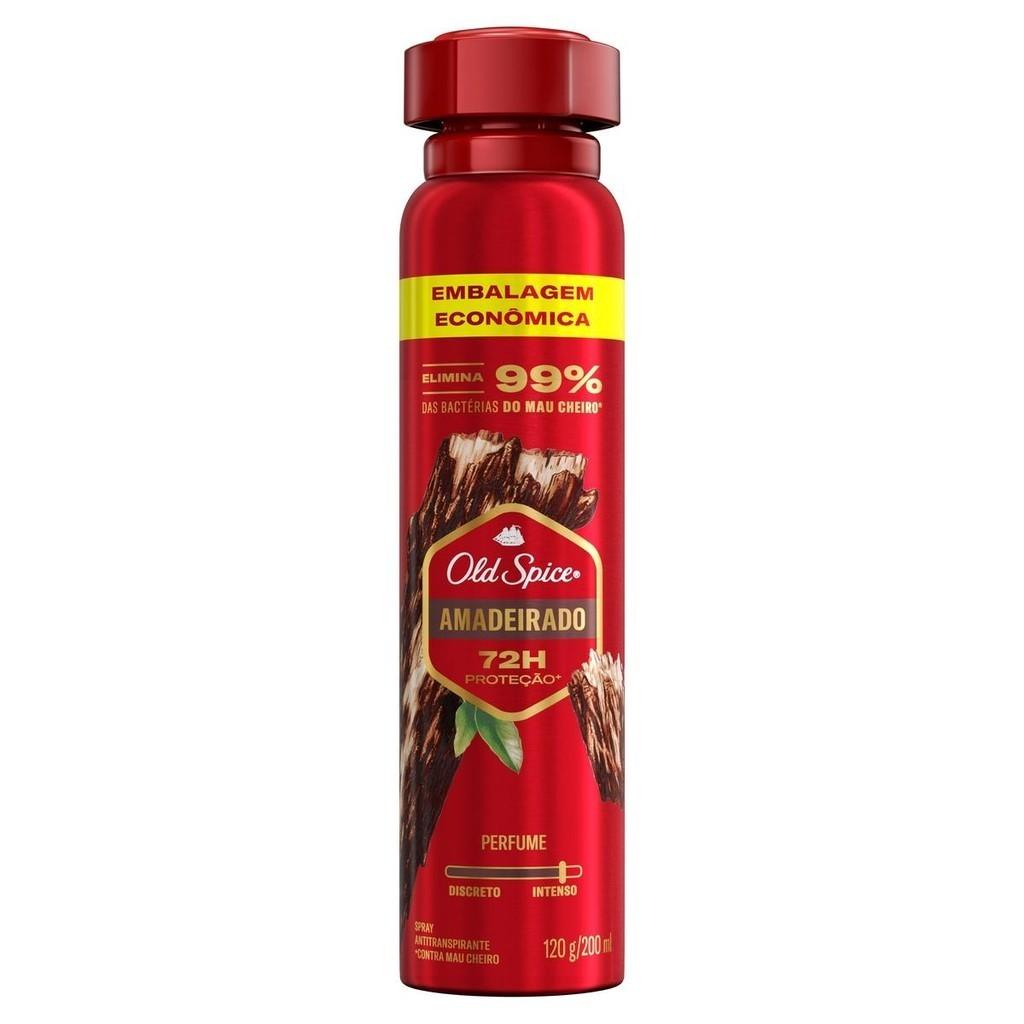 Desodorante Spray Antitranspirante Old Spice Lenha 200ml