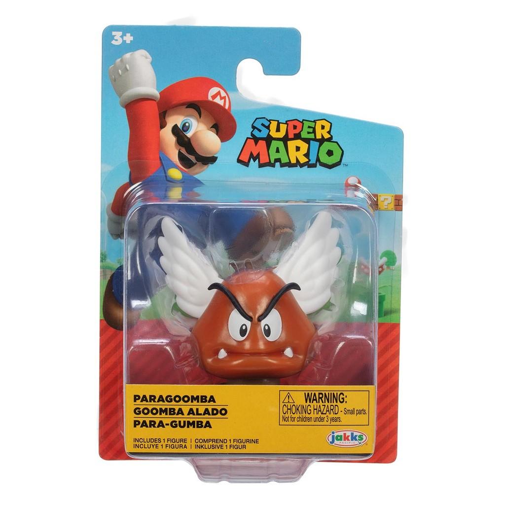 Boneco Articulado Goomba Alado De 4cm - Super Mario