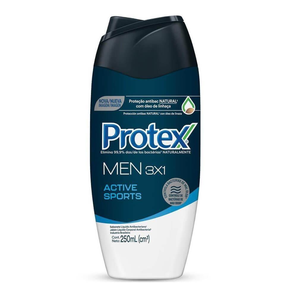 Protex Men Sabonete Líquido 3X1 Active Sports Com 250ml