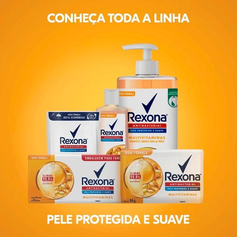 Sabonete Líquido Rexona Antibacterial Multivitaminas 250ml