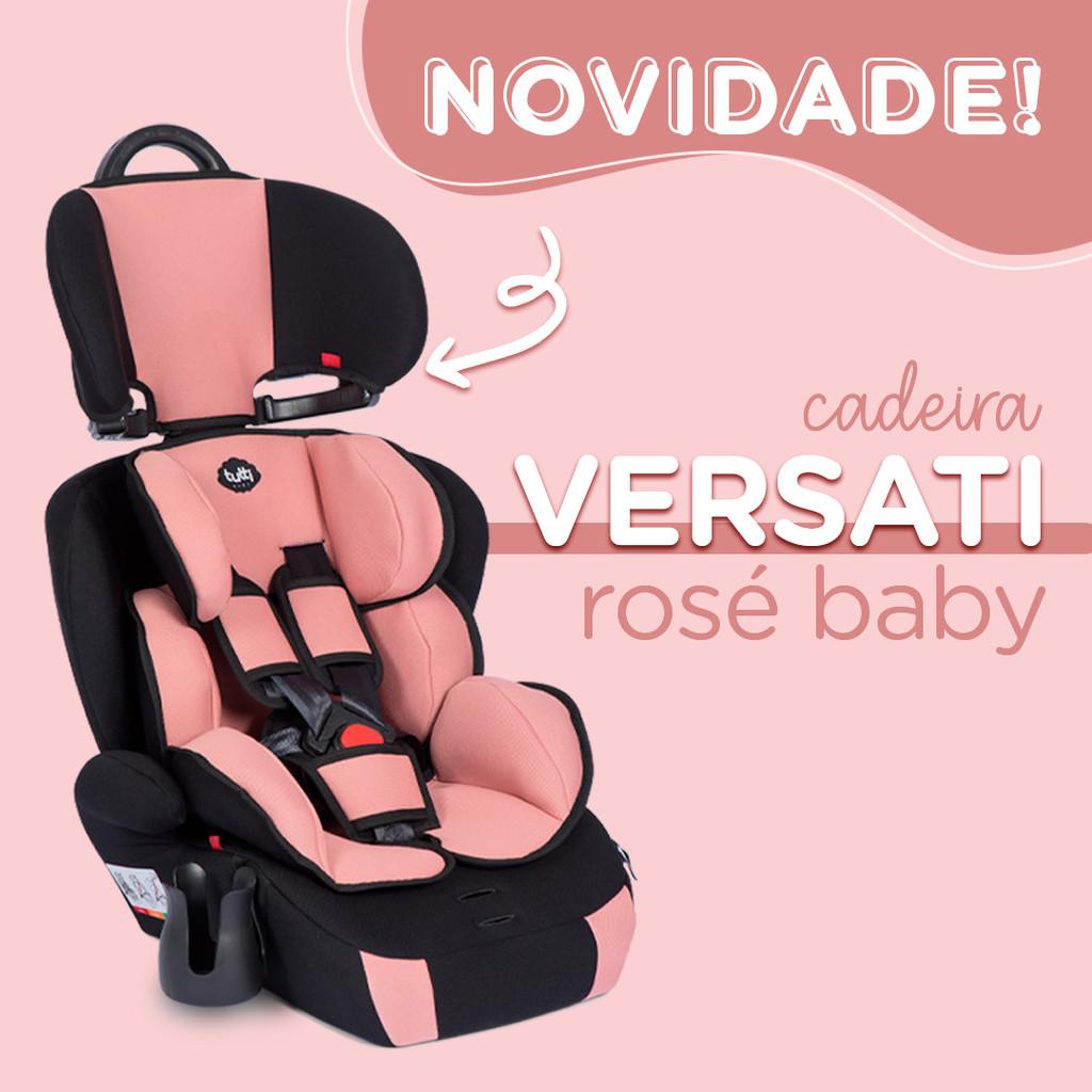 Cadeirinha Infantil Carro 09 Á 36kg Versati Rosé Tutti Baby
