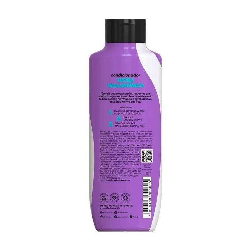 Kit Shampoo + Condicionador Salon Line Hidra Hialurônico Hidrata E Preenche 300ml Cada