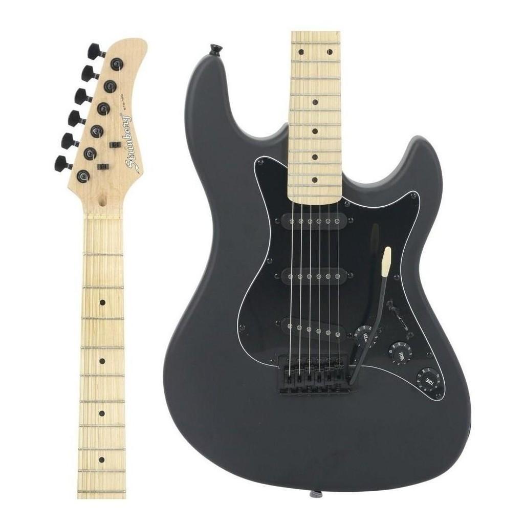 Guitarra Strinberg Sts100 Preta Bks Fosco+kit Capa Cabo Full