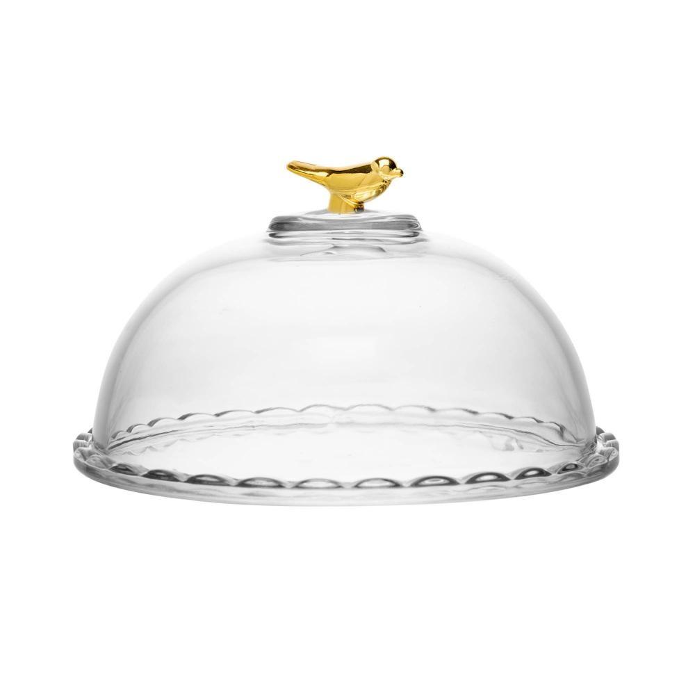 Queijeira De Cristal Ecológico Golden Bird 20cm - Wolff