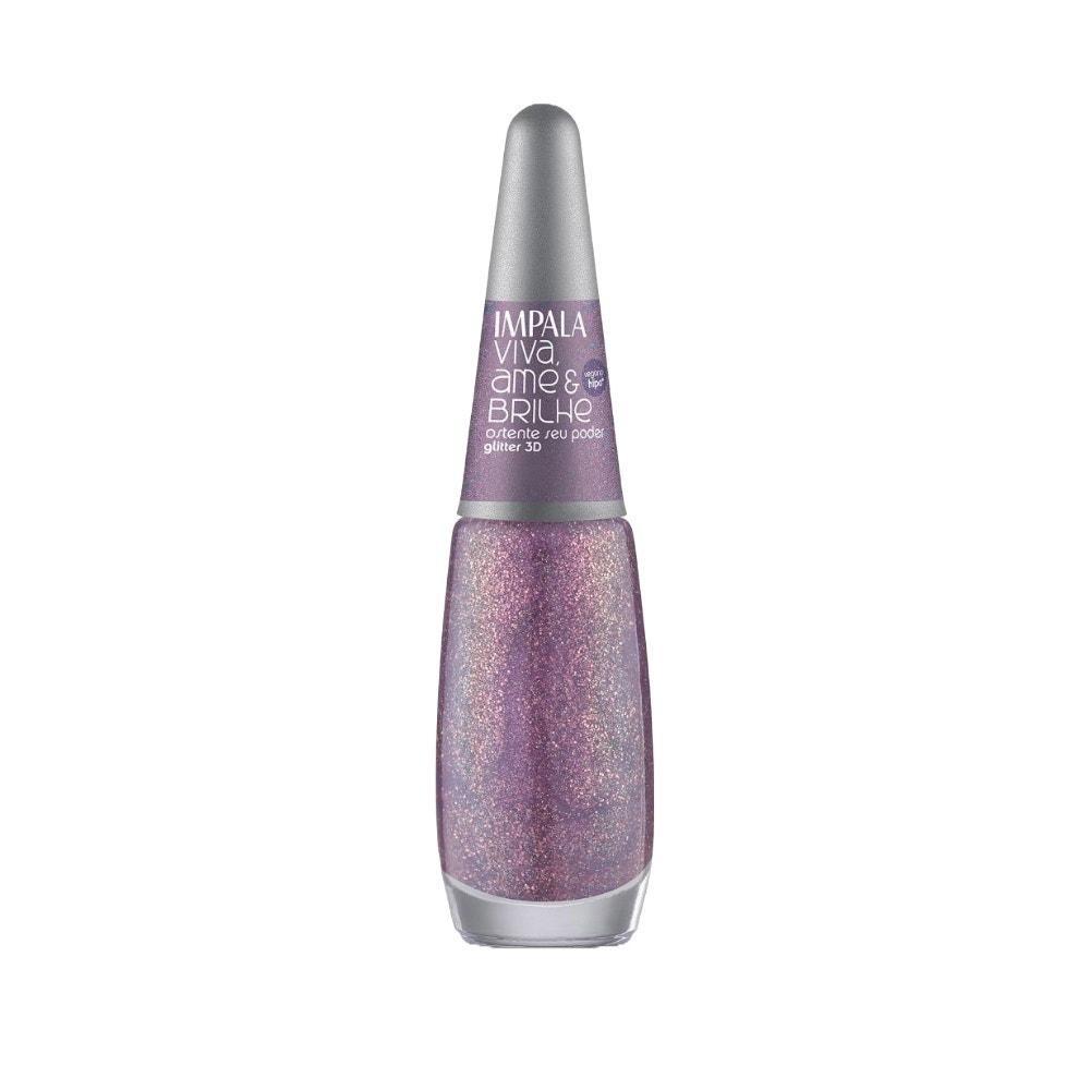 Esmalte Impala Glitter Coleção Viva Ame E Brilhe Ostente Seu Poder