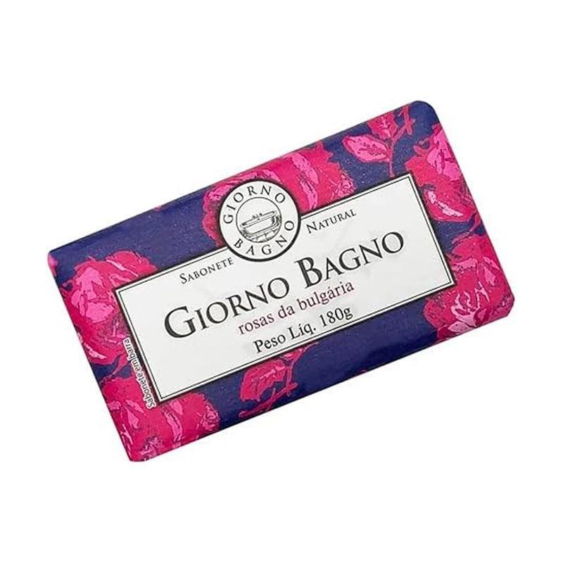 Sabonete Natural Em Barra Giorno Bagno Rosas Da Bulgária 180g