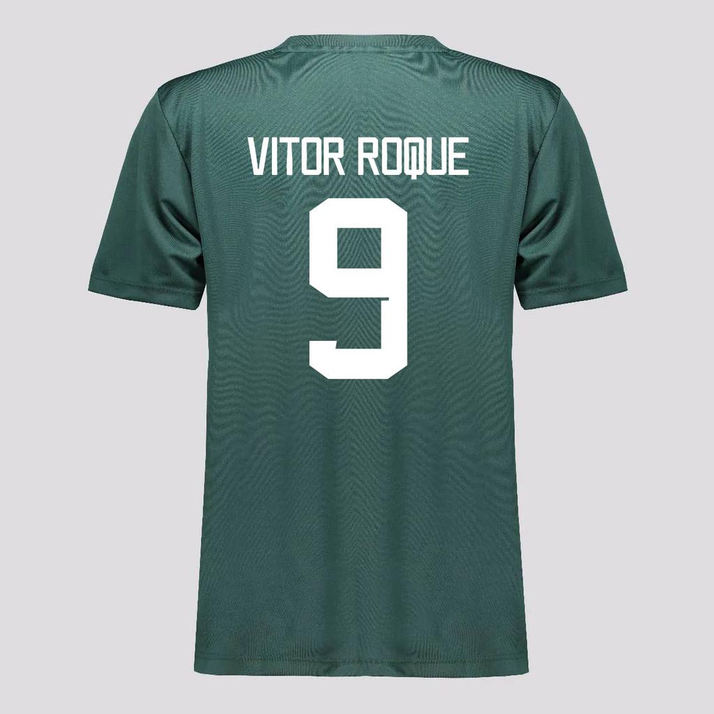 Camisa Palmeiras Vitor Roque 9 1914 Ii Juvenil Verde