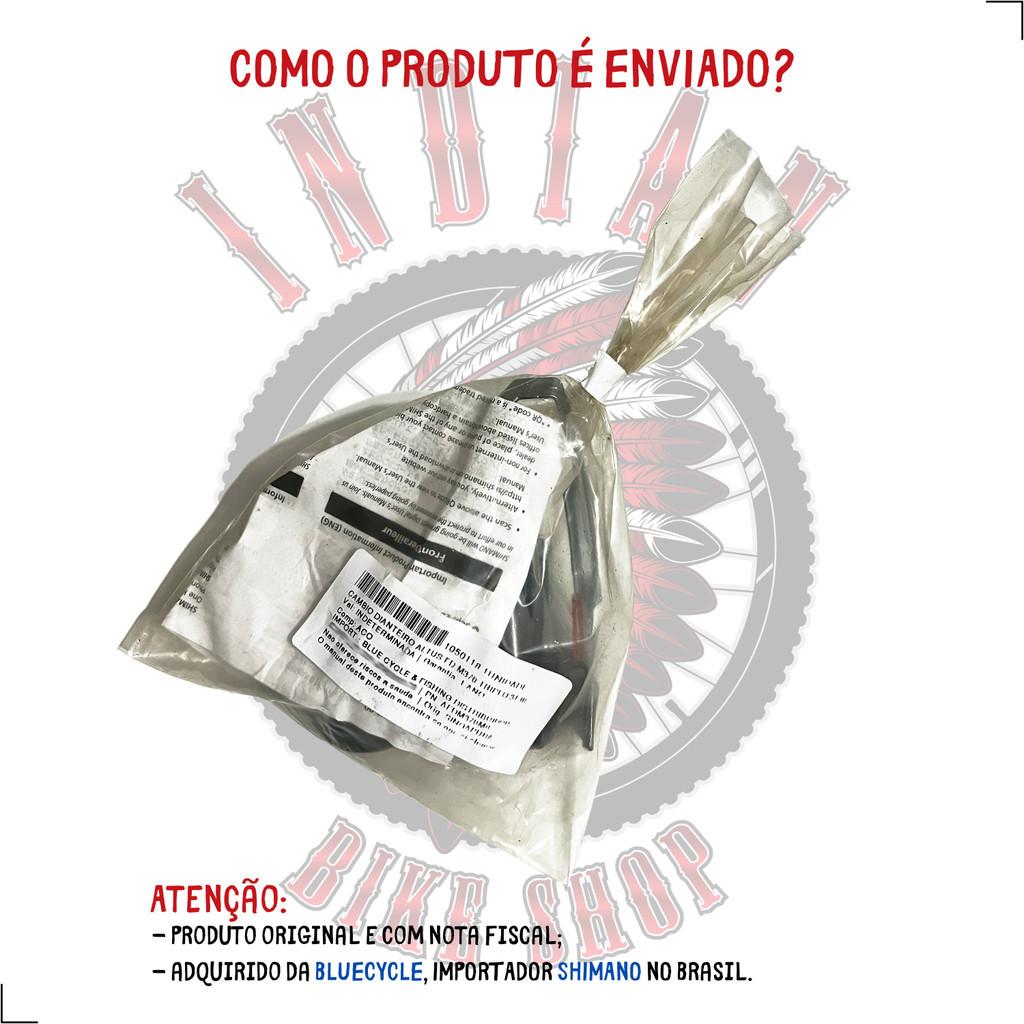 Câmbio Dianteiro Shimano Altus Fd-m370 Top Swing Dual Pull 3X9V - Abraçadeira Baixa - P/44/32/22 Ou 48/36/26