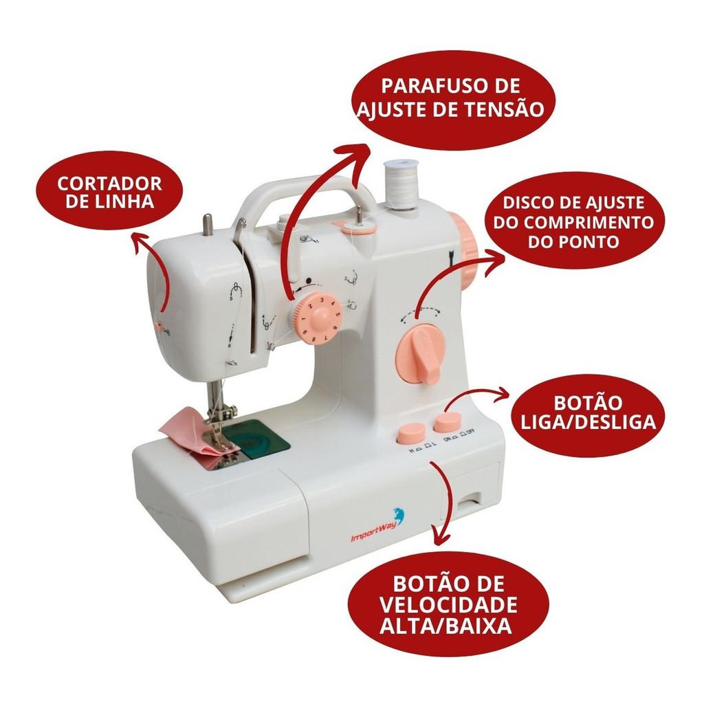 Maquina De Costura 2 Velocidades Bivolt Iwmc501 Importway