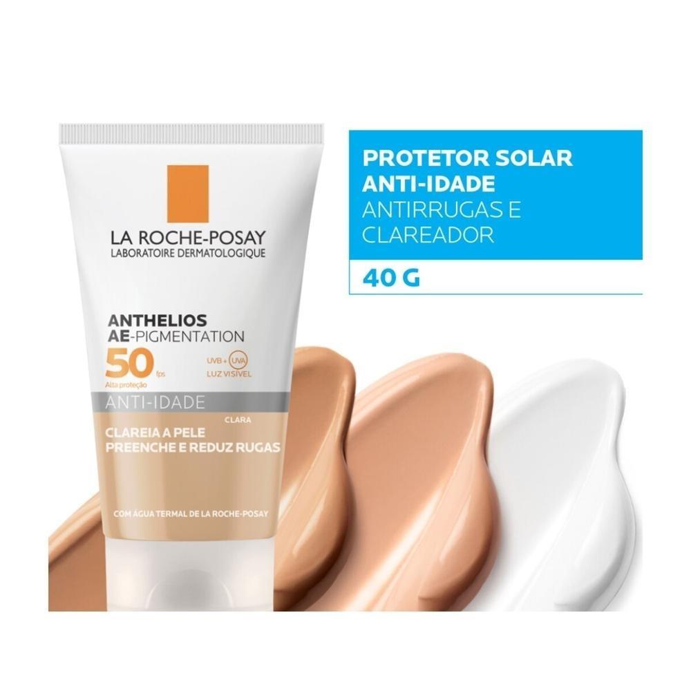 Protetor Solar Anti-idade La Roche-posay Anthelios Ae-pigmentation Fps50 Pele Clara 40g