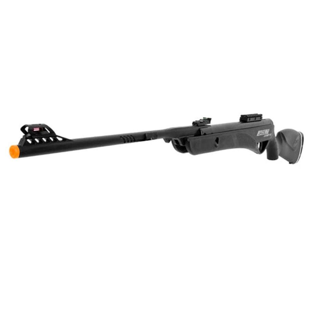 Carabina Espingarda Rifle De Pressão Jade PRO Nitro Preta 6.35mm - Cbc + Acessórios