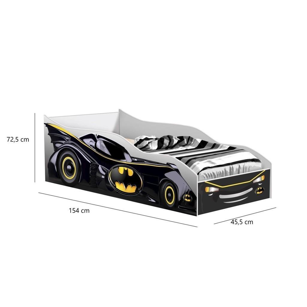 Cama Carro Para Quarto Infantil Em Mdf/mdp Branco/black