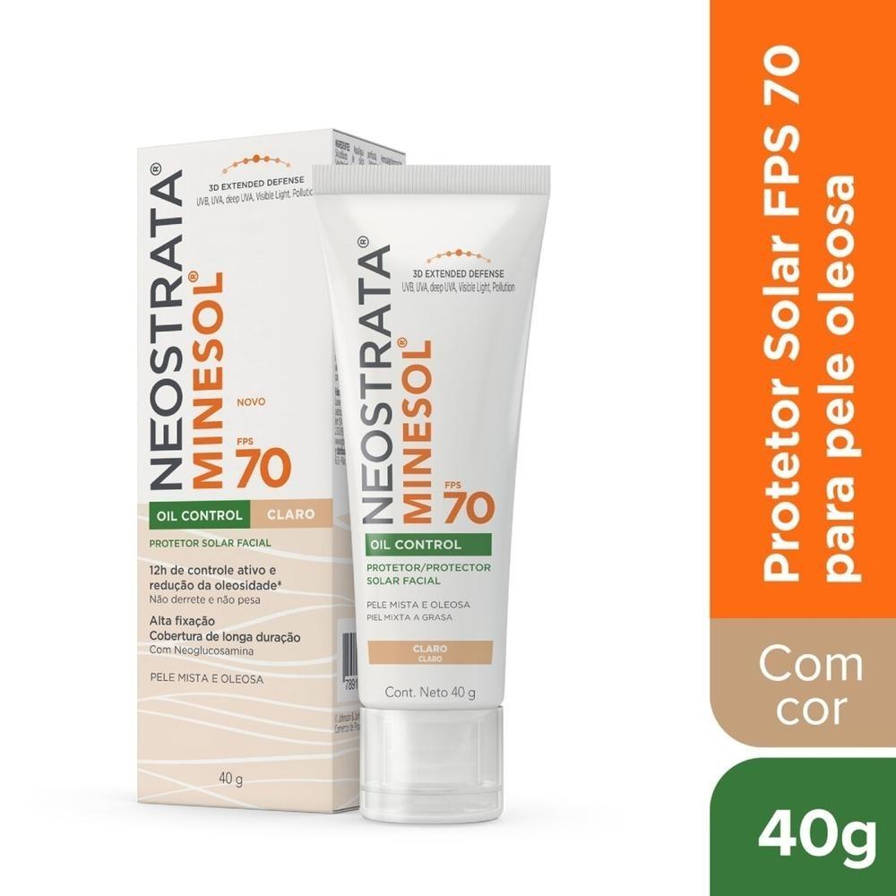 Protetor Solar Facial Neostrata Minesol Oil Control Claro Fps70 40g