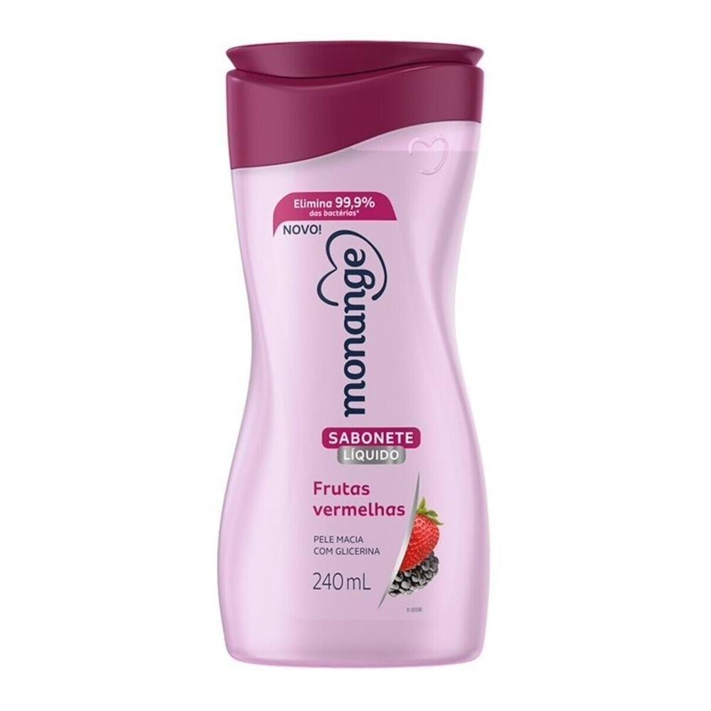 Sabonete Liquido Monange Frutas Vermelhas 240ml