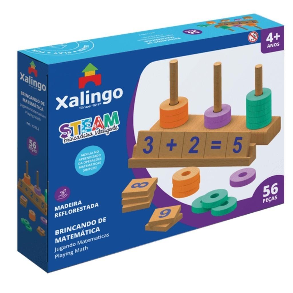 Steam Quebra-cabeça Educativo Brincado Matemática P/Crianças A Partir De 4 Anos Xalingo