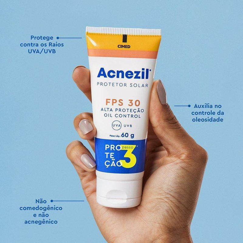 Protetor Solar Facil Acnezil Fps30 Oil Control 60g