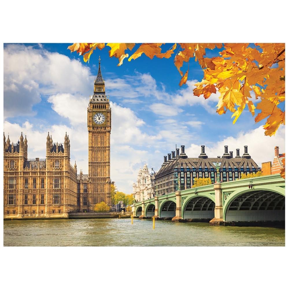 Quebra Cabeça Big Ben 500 Peças Ggb Brinquedos Puzzle Pontos Turísticos Londres Reino Unido Relógio
