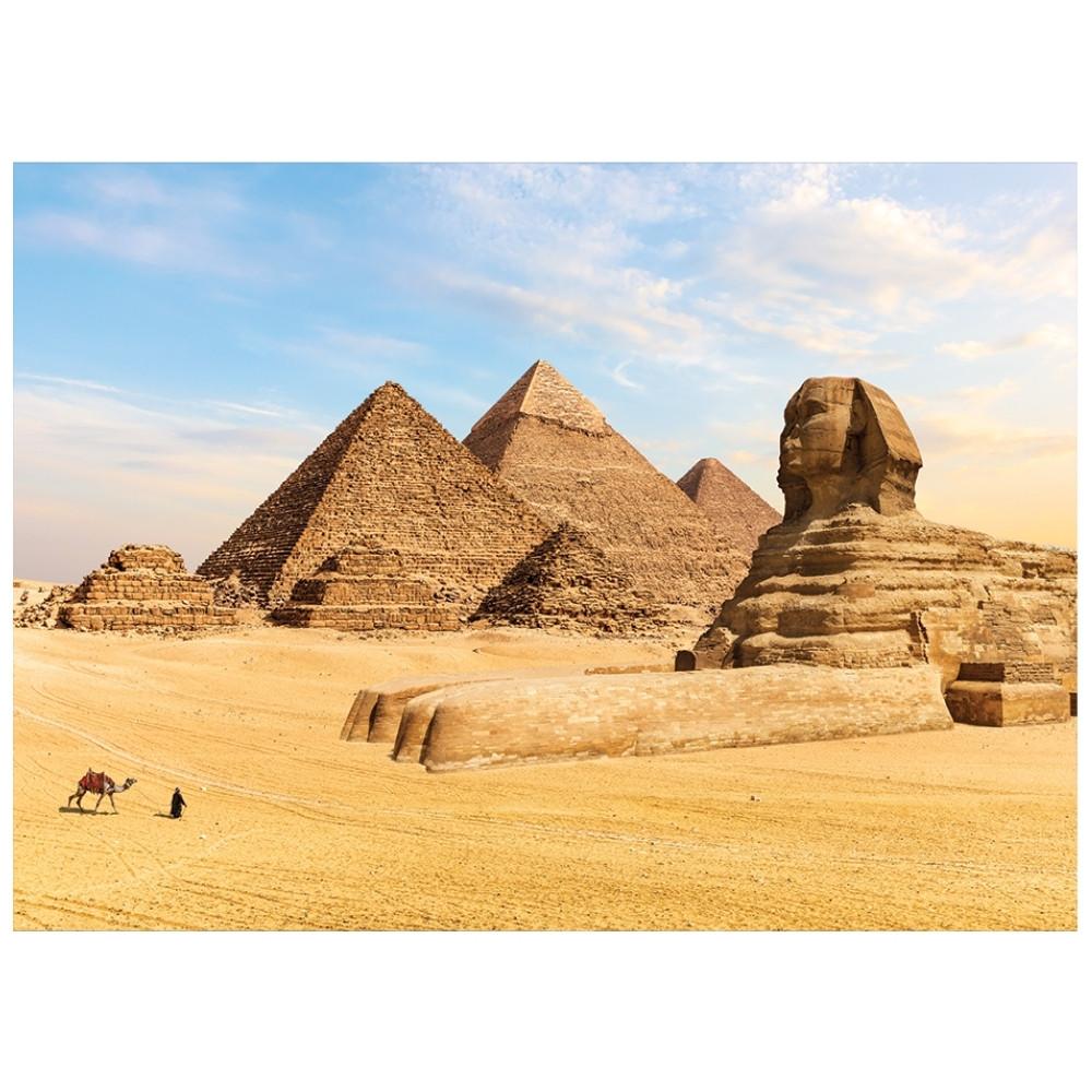 Quebra Cabeça Pirâmides De Gizé 500 Peças Ggb Brinquedos Puzzle Paisagem Turísticos Cairo Egito Ásia
