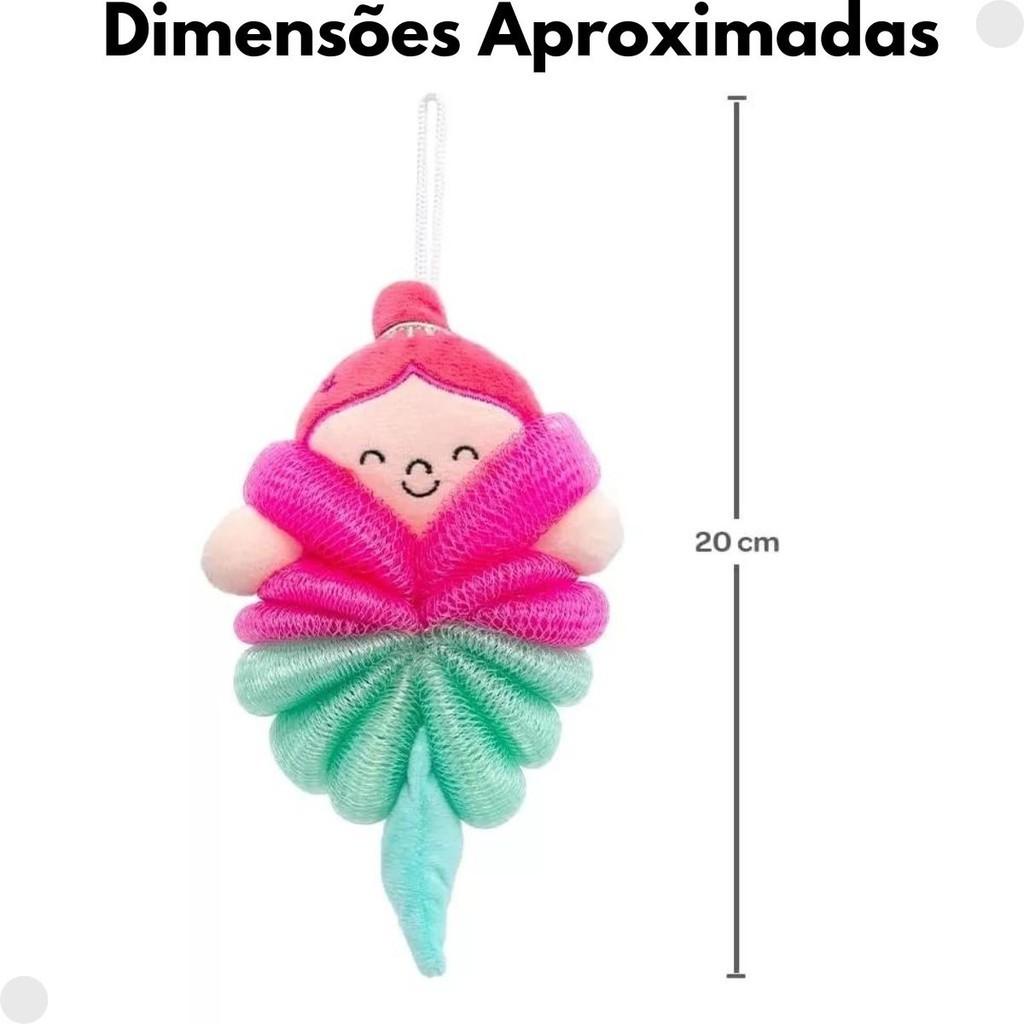 Esponja Infantil Para Banho Amigos Marinhos Sereia 18541 - Buba
