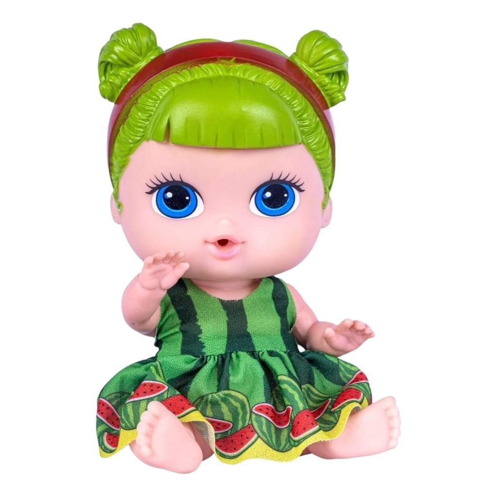Boneca Coleção Frutinhas Melancia Blister Cotiplás Brinquedo Infantil Menina Presente Bebê