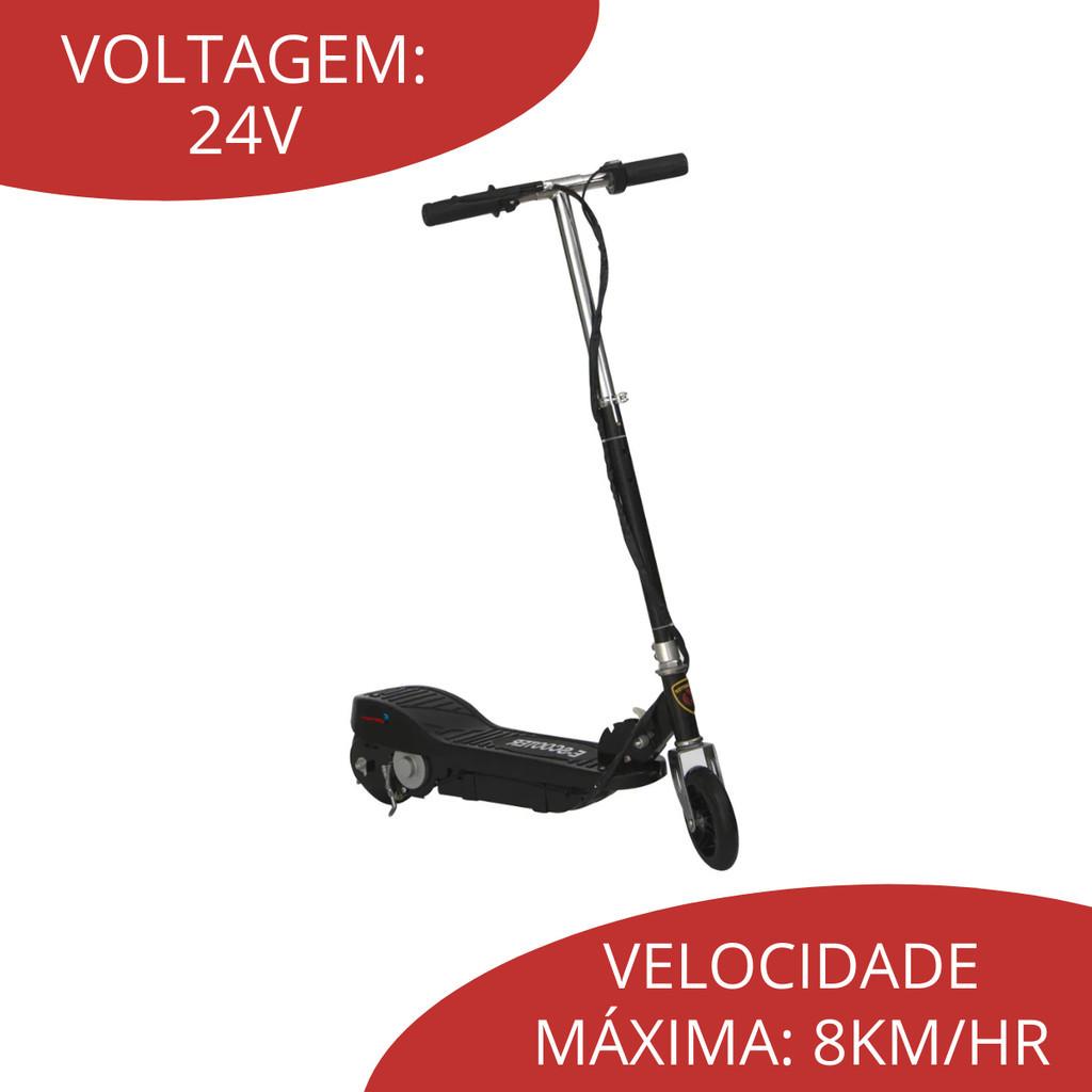 Patinete Elétrico Motorizado Scooter Dobrável Potente 120W - Bwpe120w