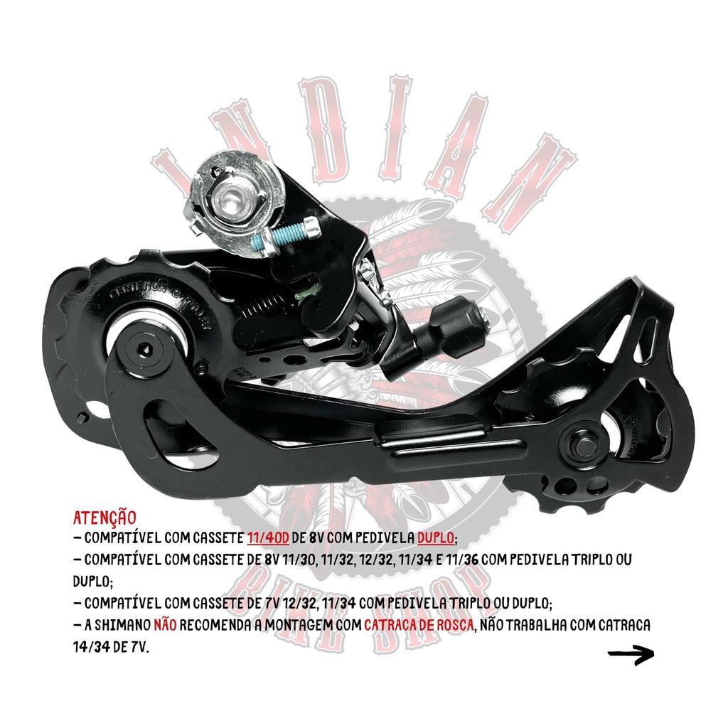 Câmbio Traseiro 8V Shimano Acera Rd-m3020-8 - Até 40D