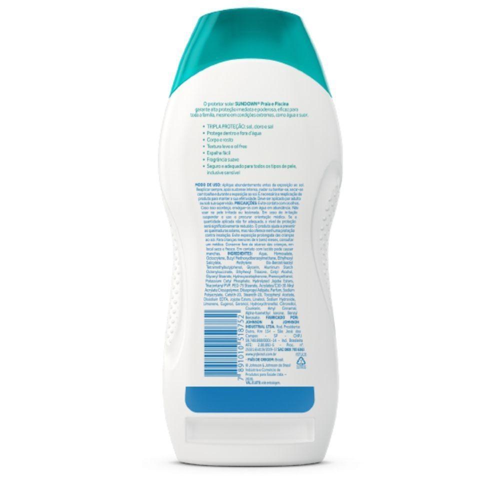 Protetor Solar Sundown Praia E Piscina FPS 50 350ml