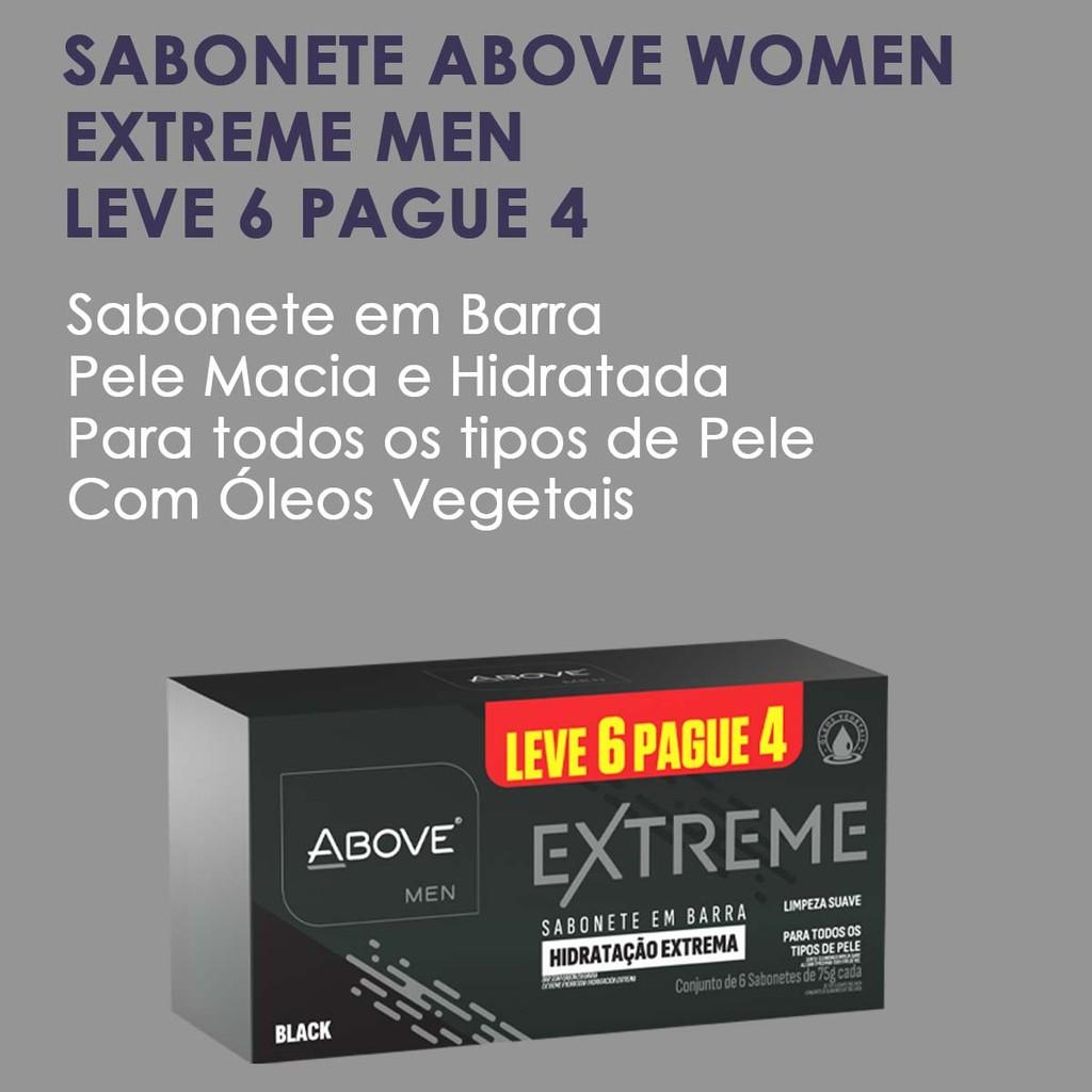 Kit Sabonete Barra Above Extreme Black