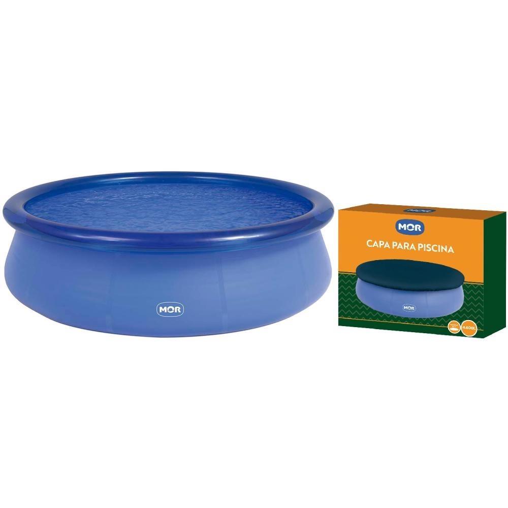 Piscina Inflável Redonda Pvc 4600 Litros Com Capa Mor