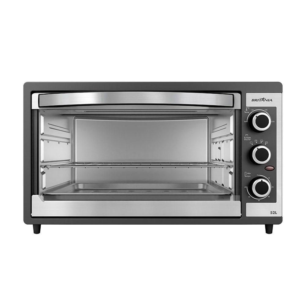 Forno Elétrico De Bancada Britânia 52 Litros Bfe55p Dupla Resistência