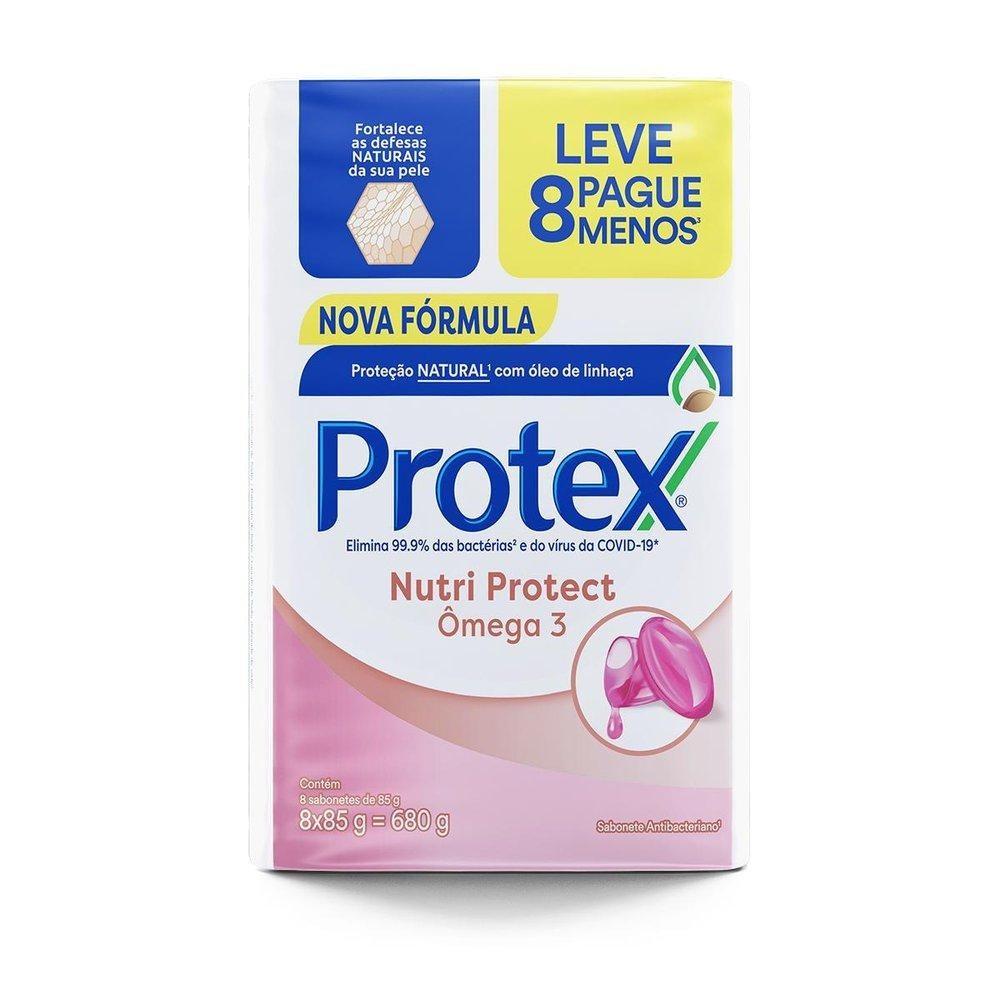 Sabonete Em Barra Antibacteriano Protex Nutri Protect Ômega 3 8un De 85g Leve Mais Pague Menos