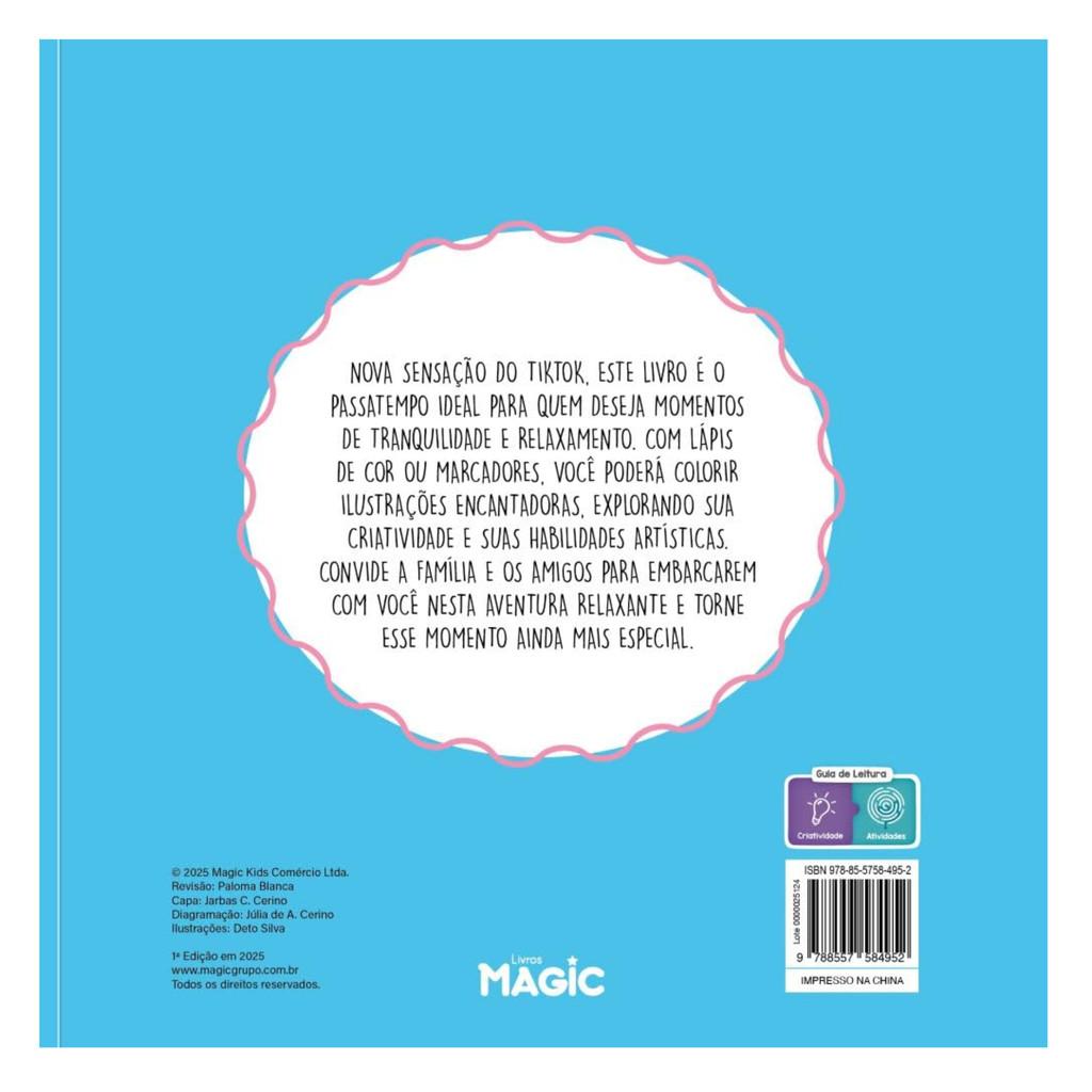 Livro Para Colorir Comfy Sunny Days Magic - 1 Unidade
