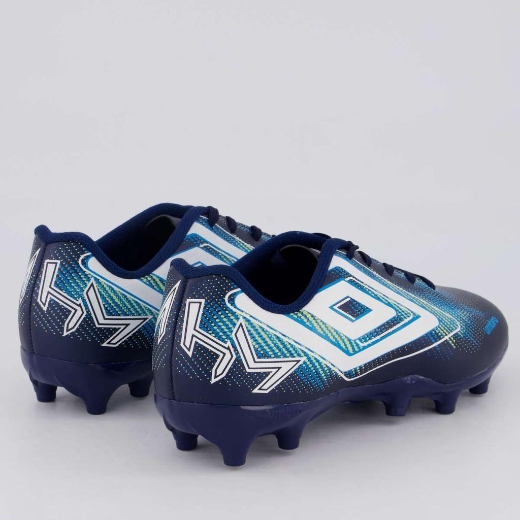 Chuteira Umbro Heatmap Campo Juvenil Marinho E Branca