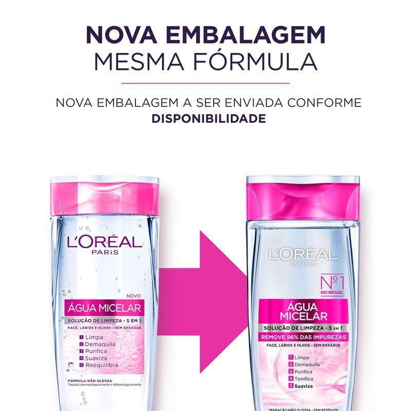 Água Micelar L Oréal Paris Solução De Limpeza 5 Em 1 200ml