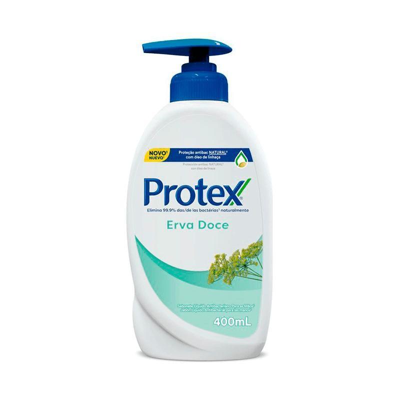 Sabonete Líquido Antibacteriano Para As Mãos Protex Erva Doce 400ml