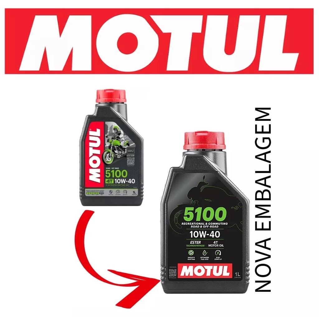 Oleo Motul 5100 10w40 Semi Sintético Moto 4t Api/sp 1lt