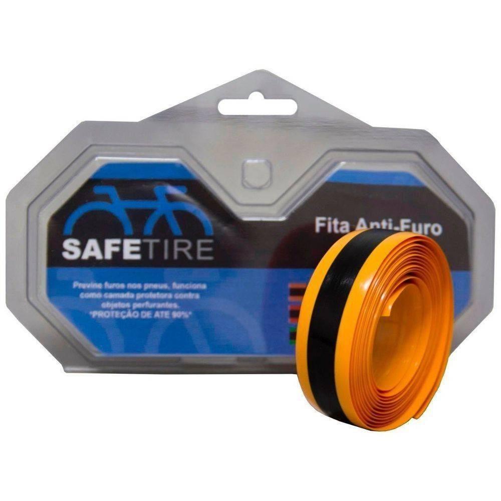 Fita Anti-furo Safetire 23MM Laranja - Aro 700 - Par