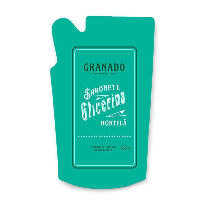 Refil Sabonete Líquido De Glicerina Granado Hortelã 300ml