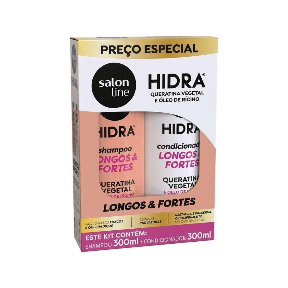 Kit Hidra Salon Line Longos E Fortes (sh+cd) 300ml